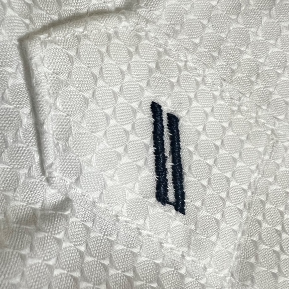 Daniel Hechter Paris White Textured Dress Shirt Men’s M – Modern Fit neck 15.5 - Picture 6 of 7
